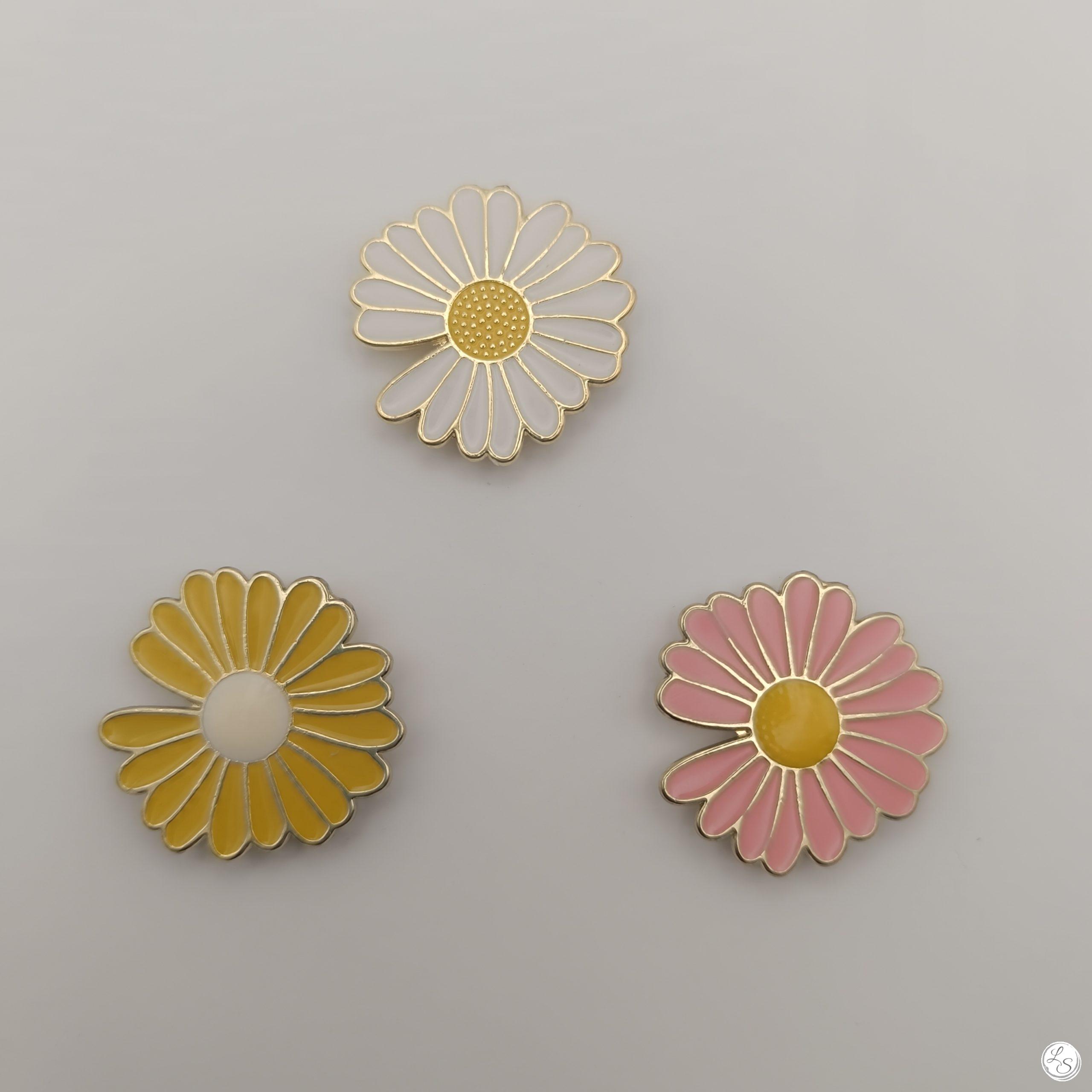 Broche aimantée "Fleur Marguerite"