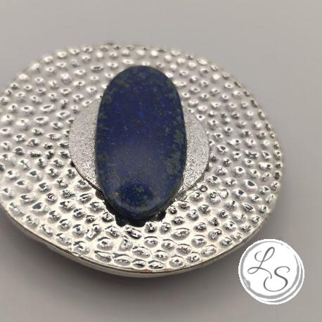 BROCHE AIMANTÉE CRÉATION UNIQUE  "Lapis lazuli" – Image 2