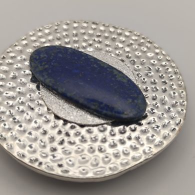 BROCHE AIMANTÉE CRÉATION UNIQUE  "Lapis lazuli"