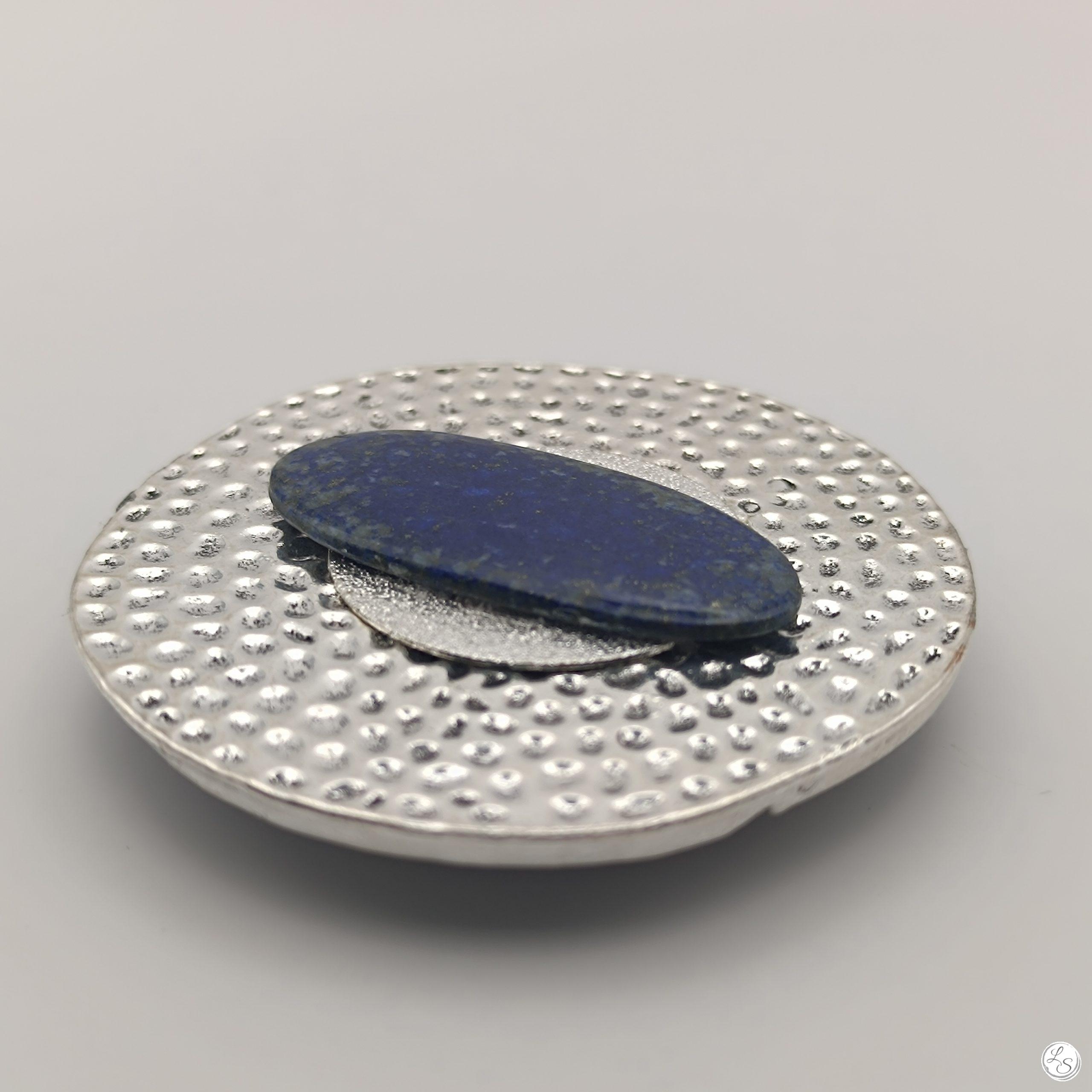 BROCHE AIMANTÉE CRÉATION UNIQUE  "Lapis lazuli" – Image 4