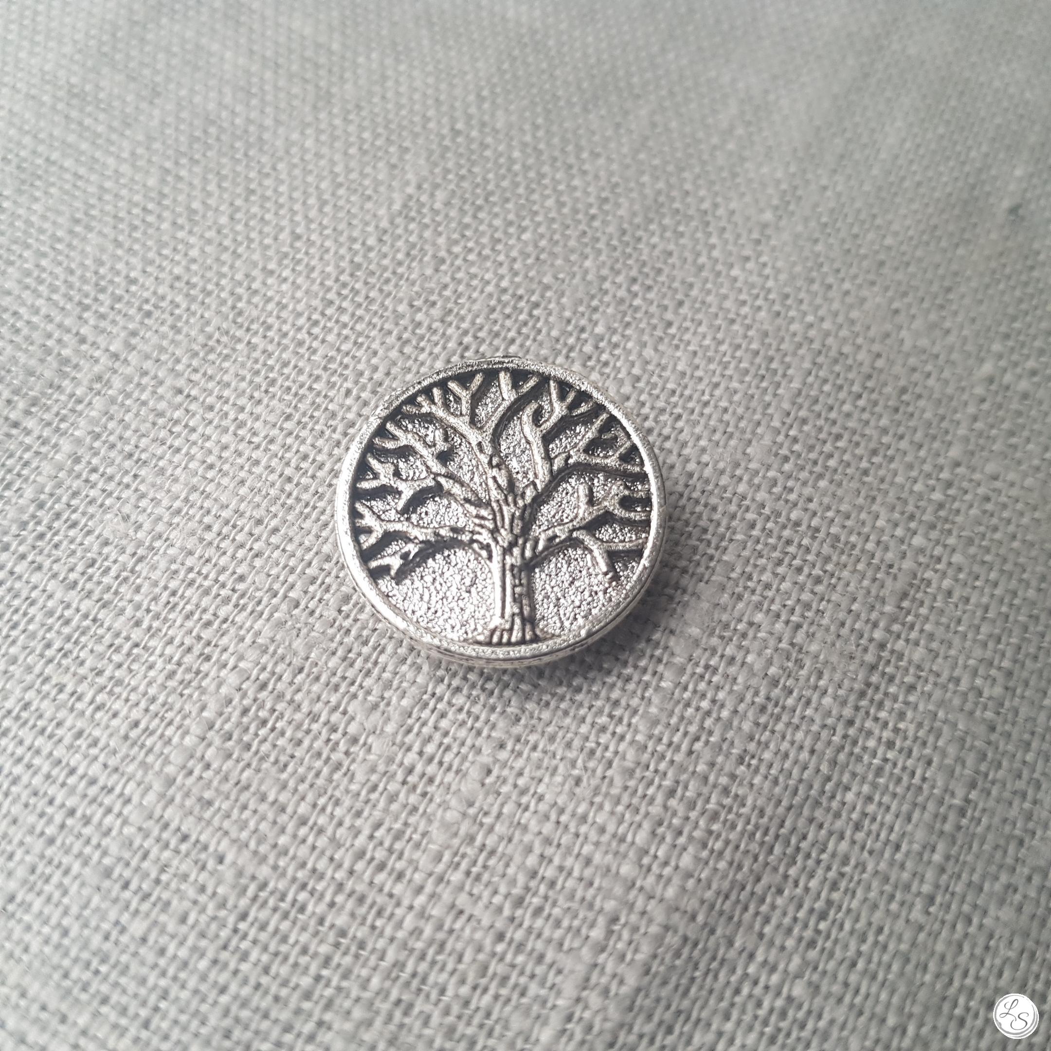 Broche aimantée "Arbre de vie argenté" – Image 2