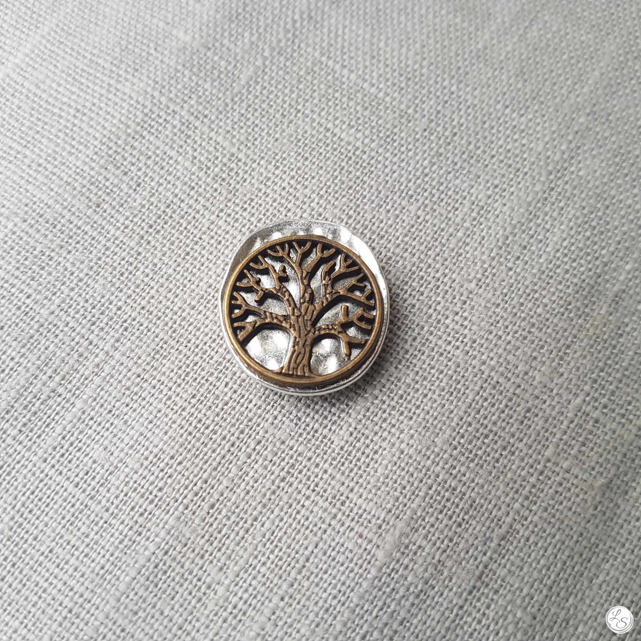 Broche aimantée "Arbre de vie bronze"