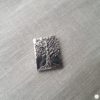 Broche aimantée "Arbre de vie argenté rectangle"
