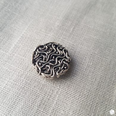 Broche aimantée "filigrane argenté"