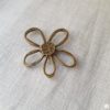 Broche aimantée "Fleur bronze" – Image 2