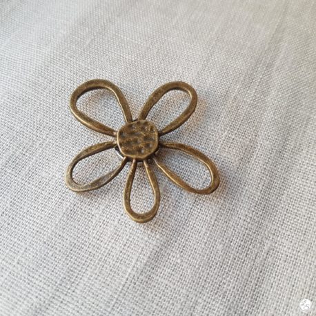 Broche aimantée "Fleur bronze" – Image 2