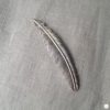 Broche aimantée "Grande plume argent" – Image 2