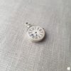 Broche aimantée "Petite horloge argentée"