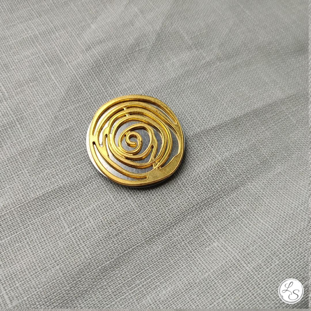 Accroche clés aimanté pour sac couleur or argenté – Image 2