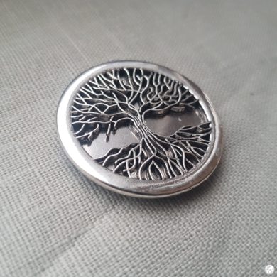 Accroche clés aimanté pour sac "arbre  argenté"