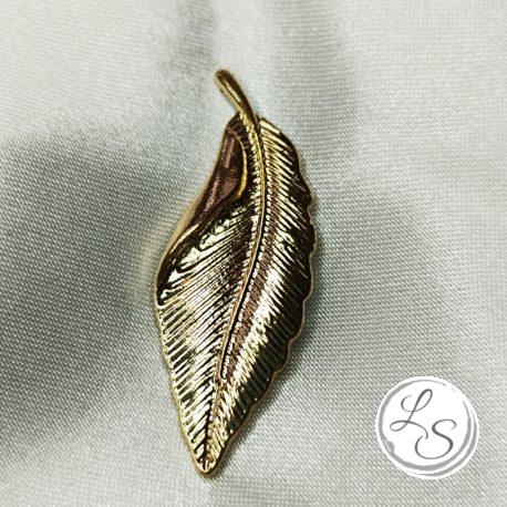 Broche aimantée "Feuille dorée" – Image 2