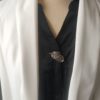 Broche aimantée "Petite plume argentée" – Image 3