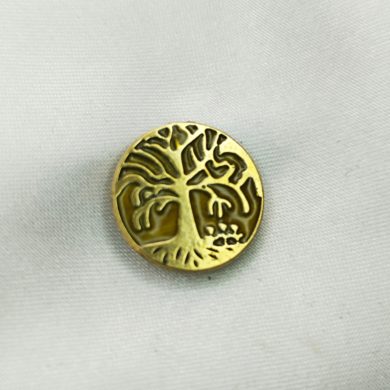 Broche aimantée "Arbre de vie doré émail"