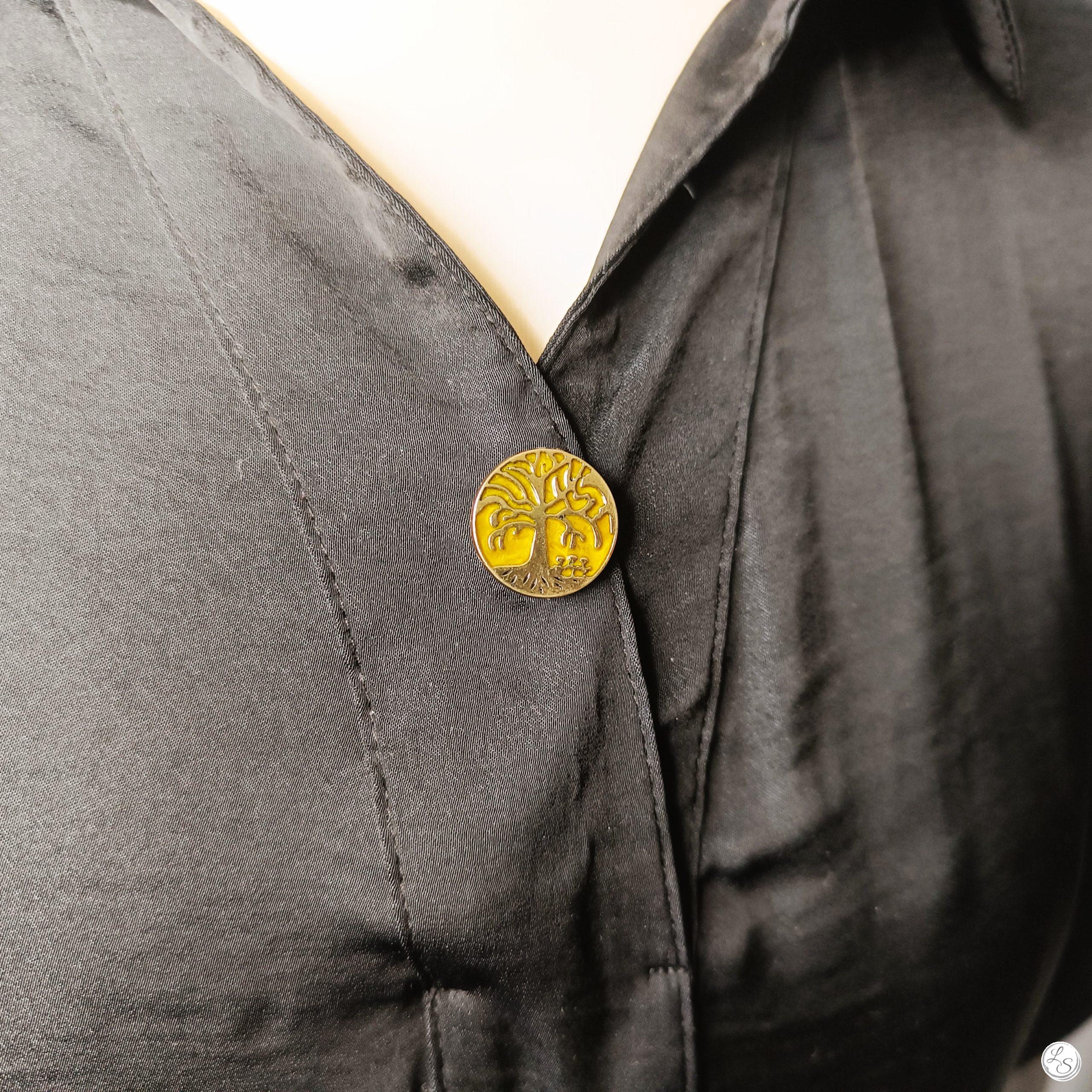 Broche aimantée "Arbre de vie doré émail" – Image 3