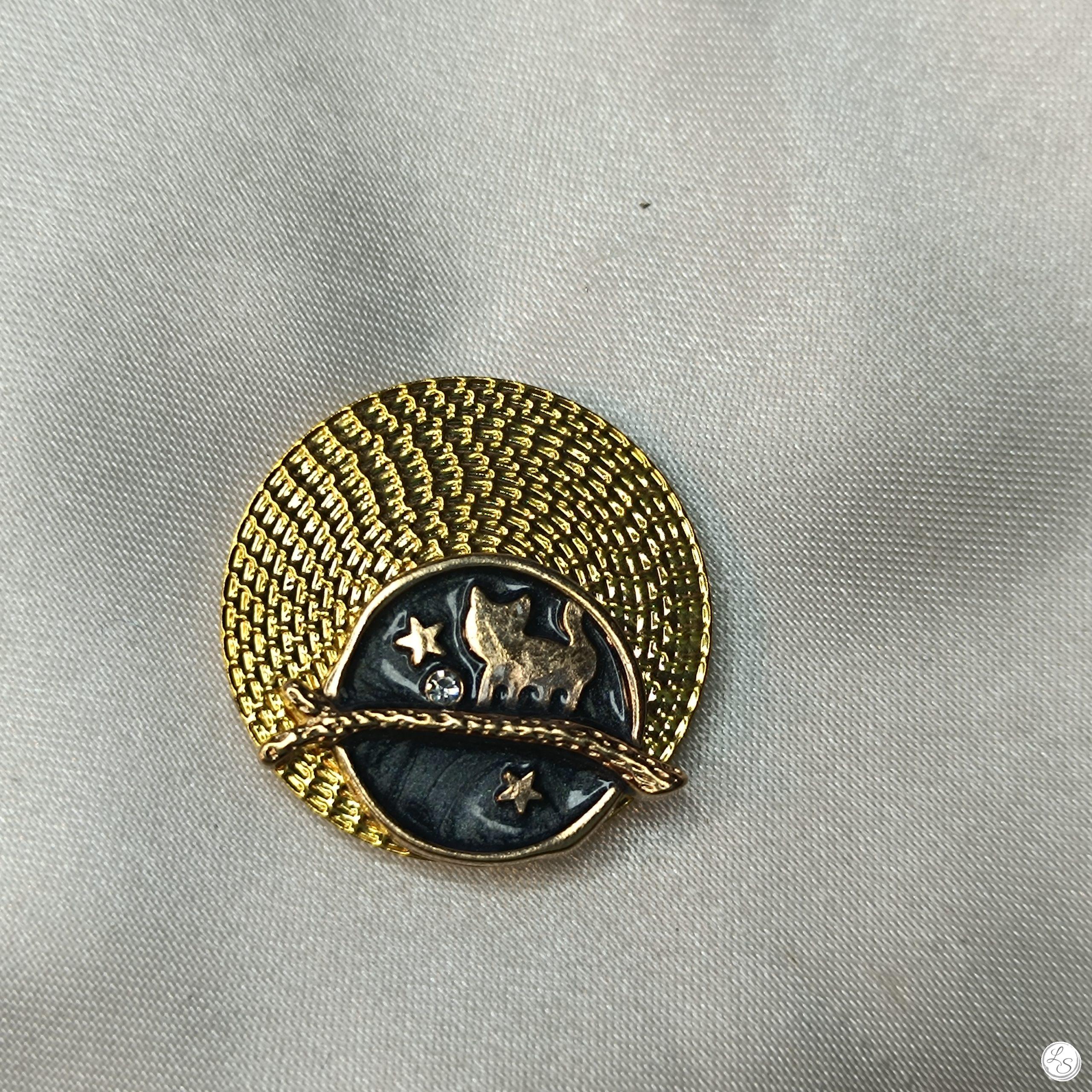 Accroche clés aimanté pour sac "Chat doré " – Image 2