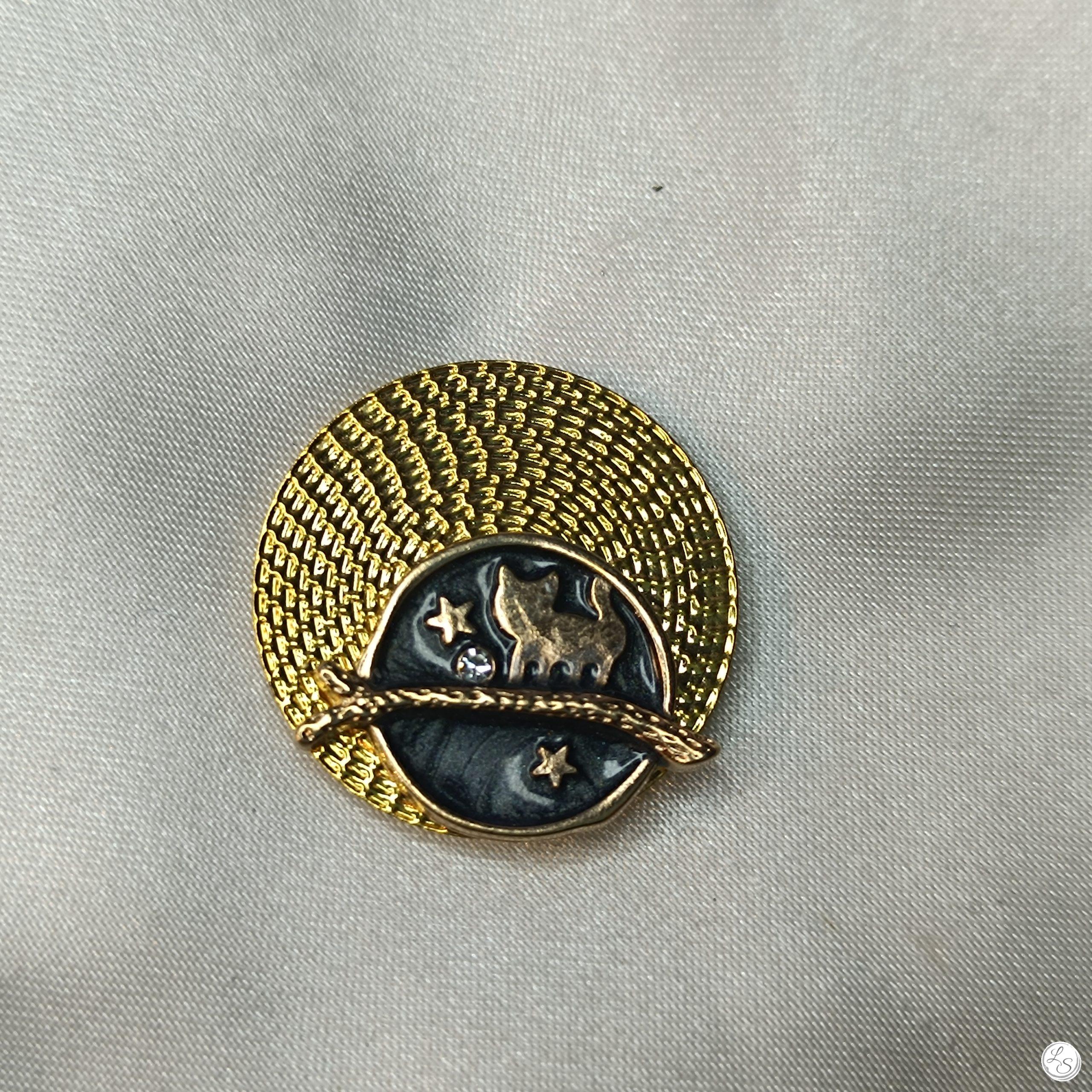 Accroche clés aimanté pour sac "Chat doré " – Image 3