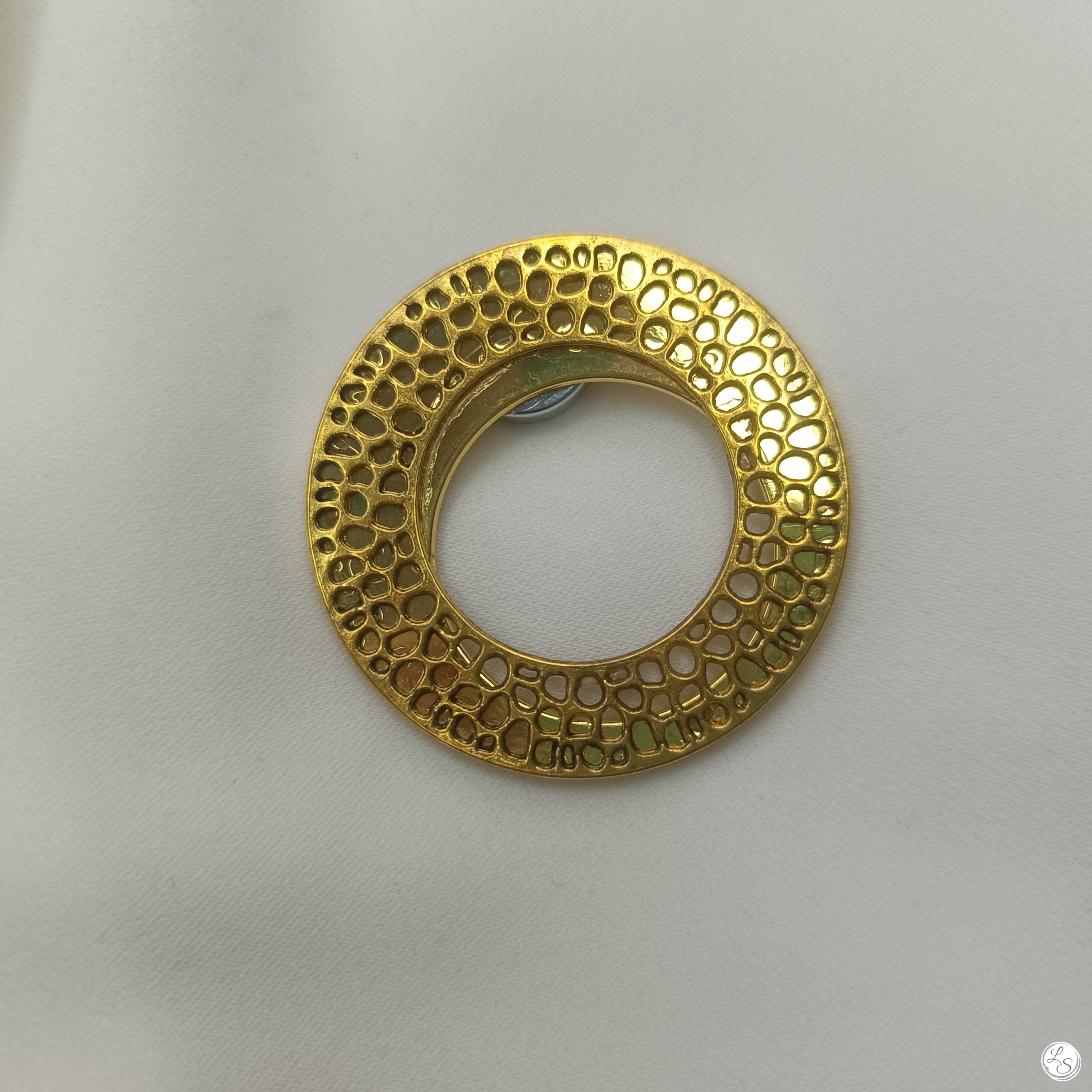 Broche aimantée "Porte Lunettes anneaux couleur or" – Image 2