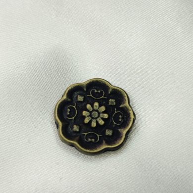 Broche aimantée "Fleur bronze"