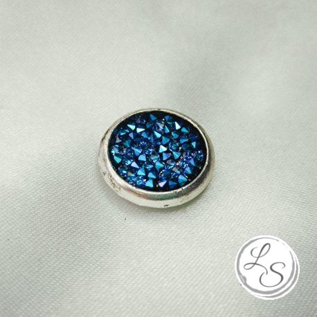 Broche aimantée "Petit Swarovski bleu élec"