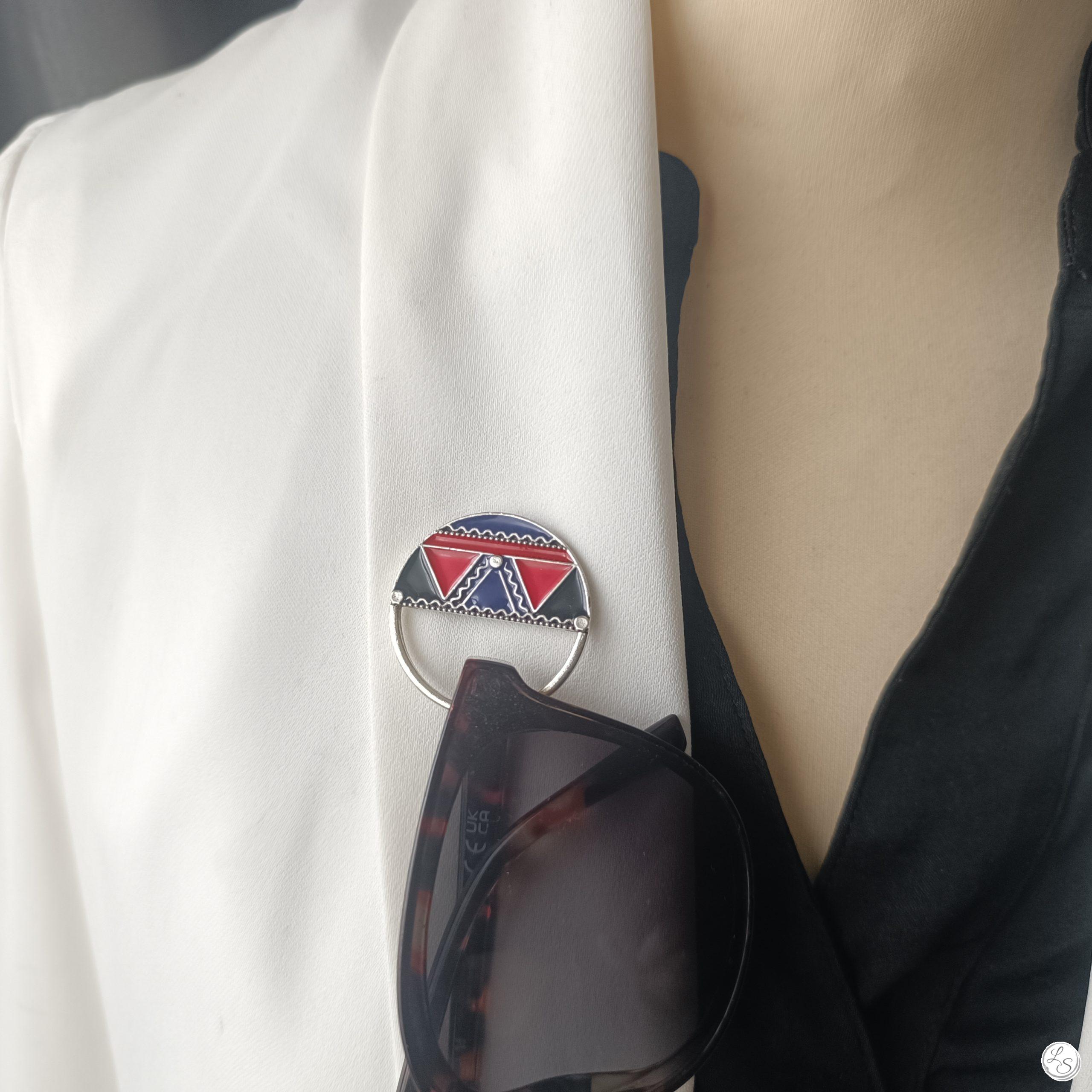 Broche aimantée "Porte lunettes aimantés ethnique"