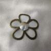 Broche aimantée "Porte lunettes fleur bronze et nacre"