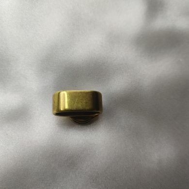 Broche aimantée "Porte lunettes petit tube bronze"