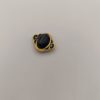 Broche aimantée "Ovale doré noir" – Image 2