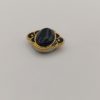 Broche aimantée "Ovale doré noir" – Image 3