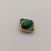 Broche aimantée "Ovale doré vert" – Image 4