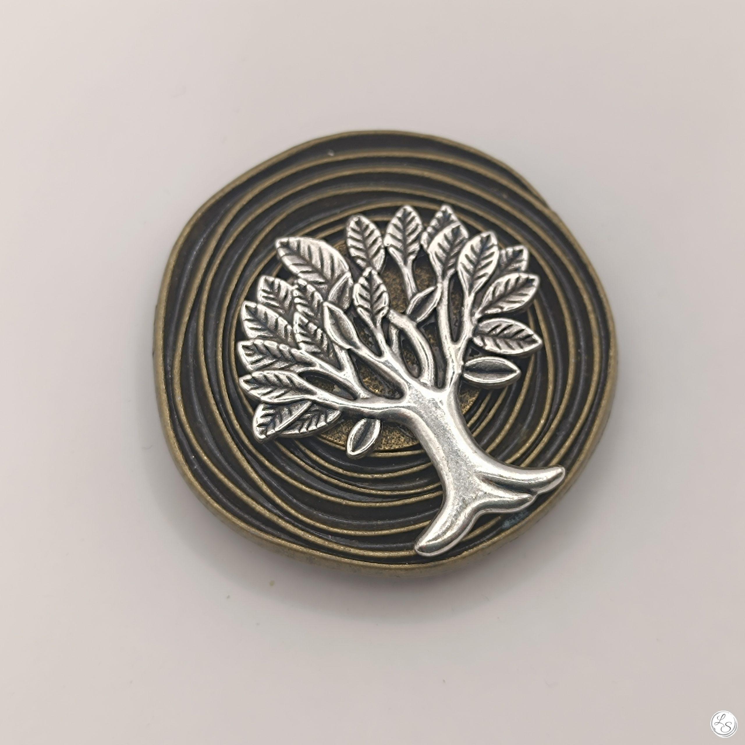 broche aimantée arbre de vie fixation aimantée