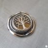 Broche aimantée "Arbre de vie sur bronze argenté vintage" – Image 3