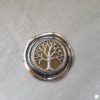 Broche aimantée "Arbre de vie sur bronze argenté vintage" – Image 2