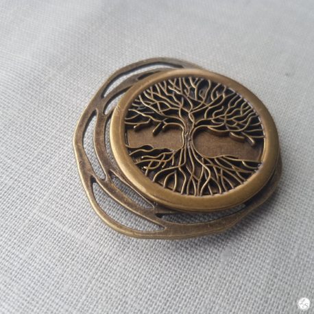 Broche aimantée "Arbre de vie tout bronze" – Image 3