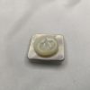 Broche aimantée "Carré argenté étoile nacre" – Image 2