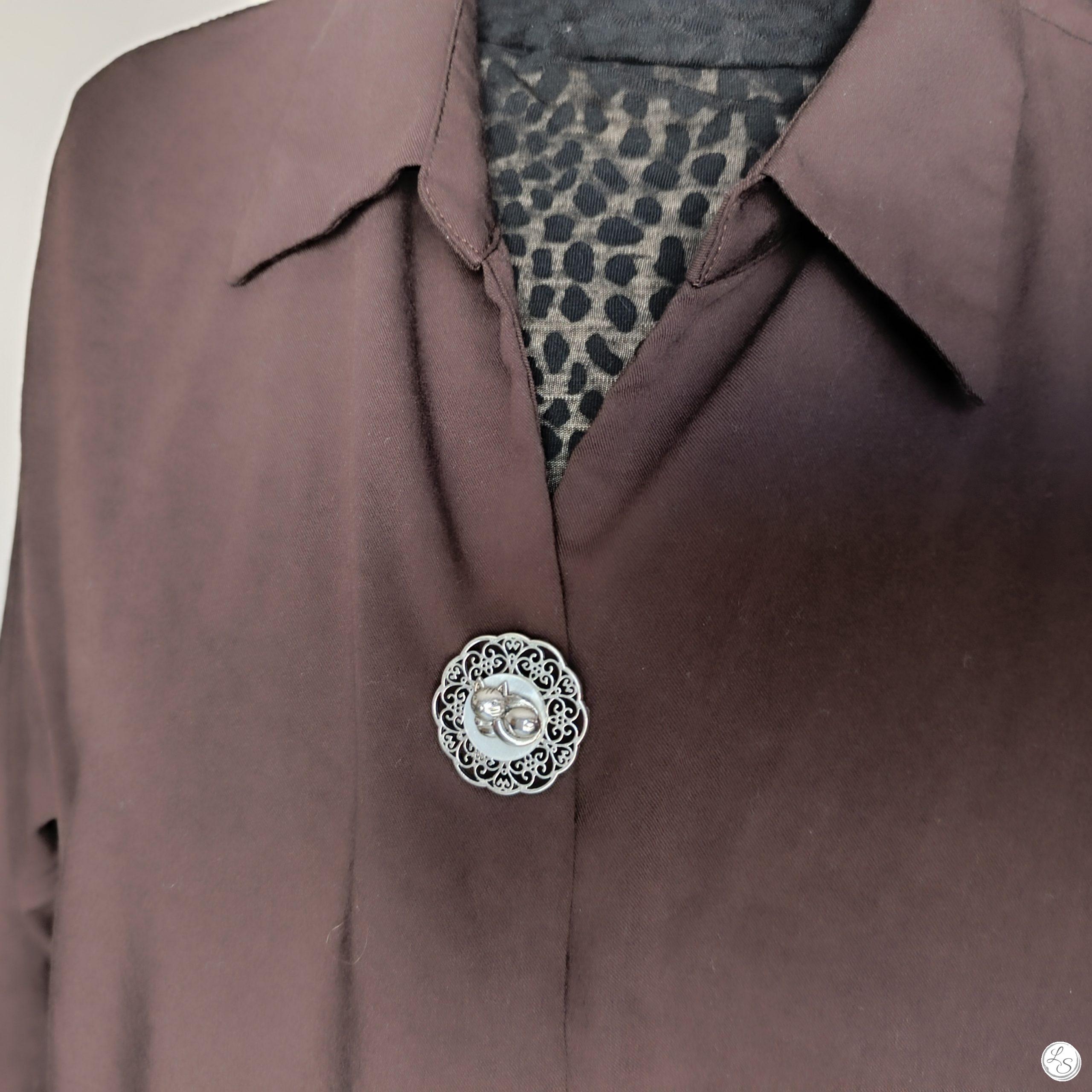 broche bijou aimanté pour fermer décorer sans percer