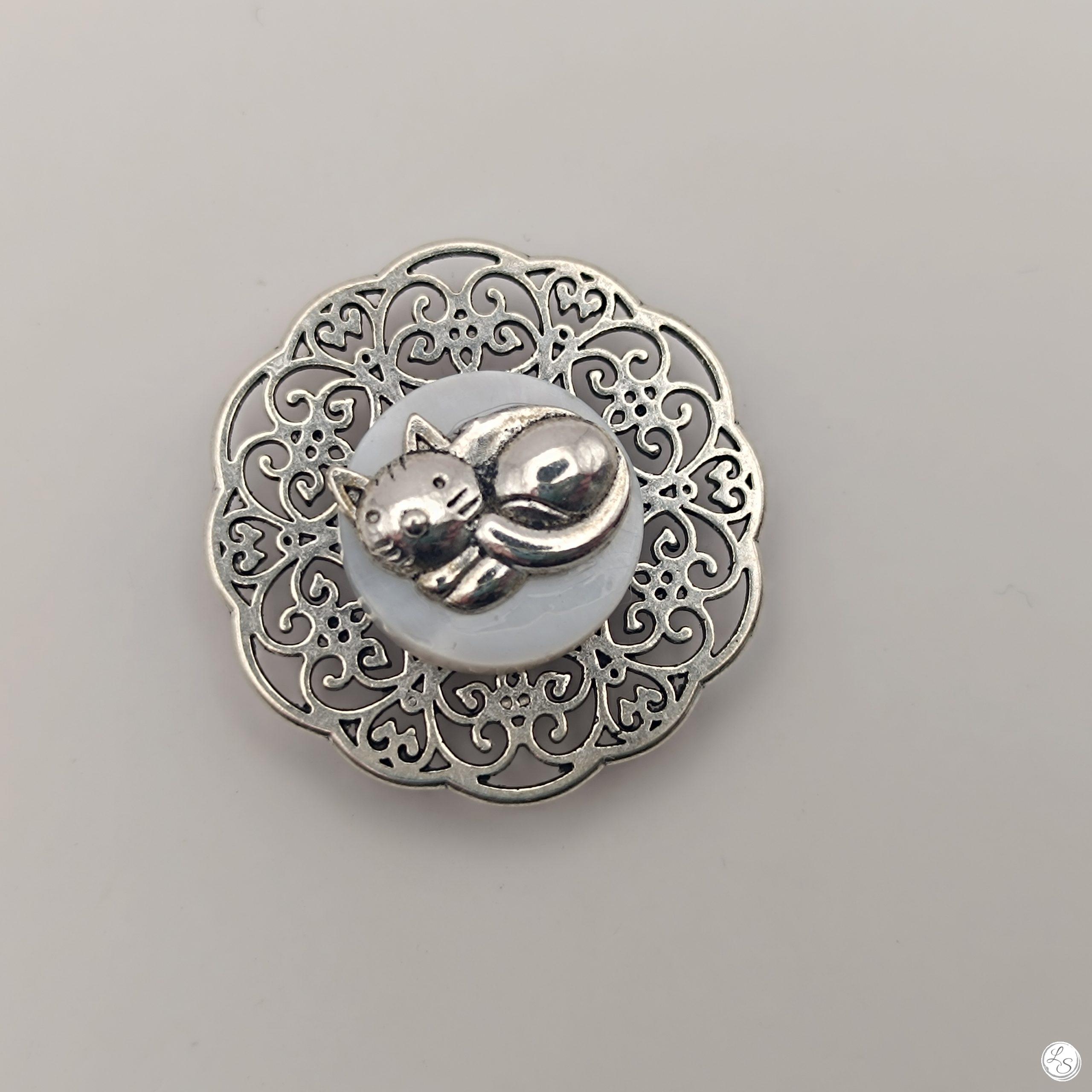 broche bijou aimanté pour fermer décorer sans percer