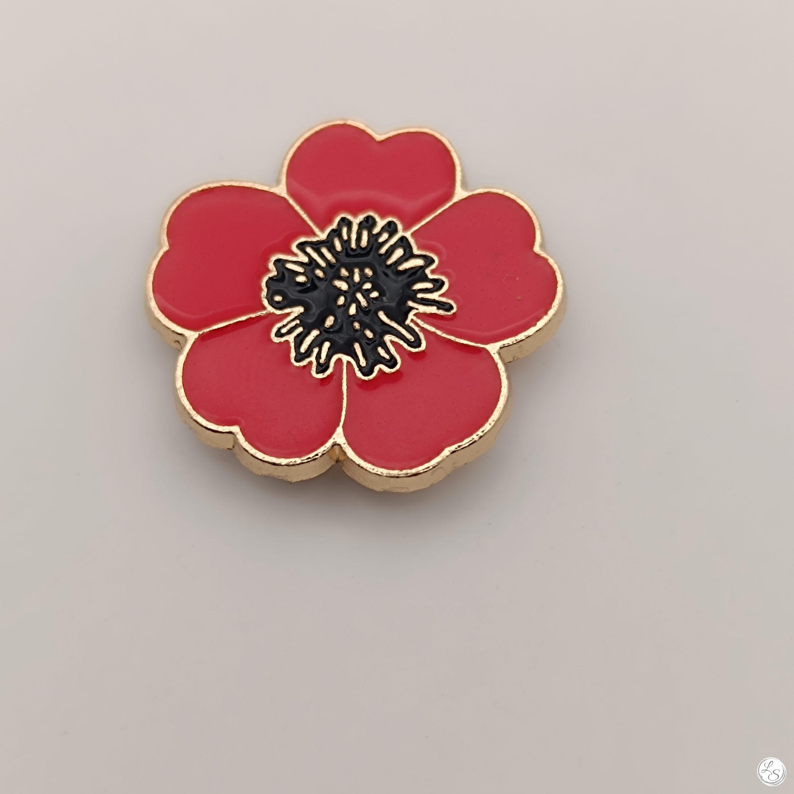 Broche aimantée "Fleur coquelicot" – Image 4