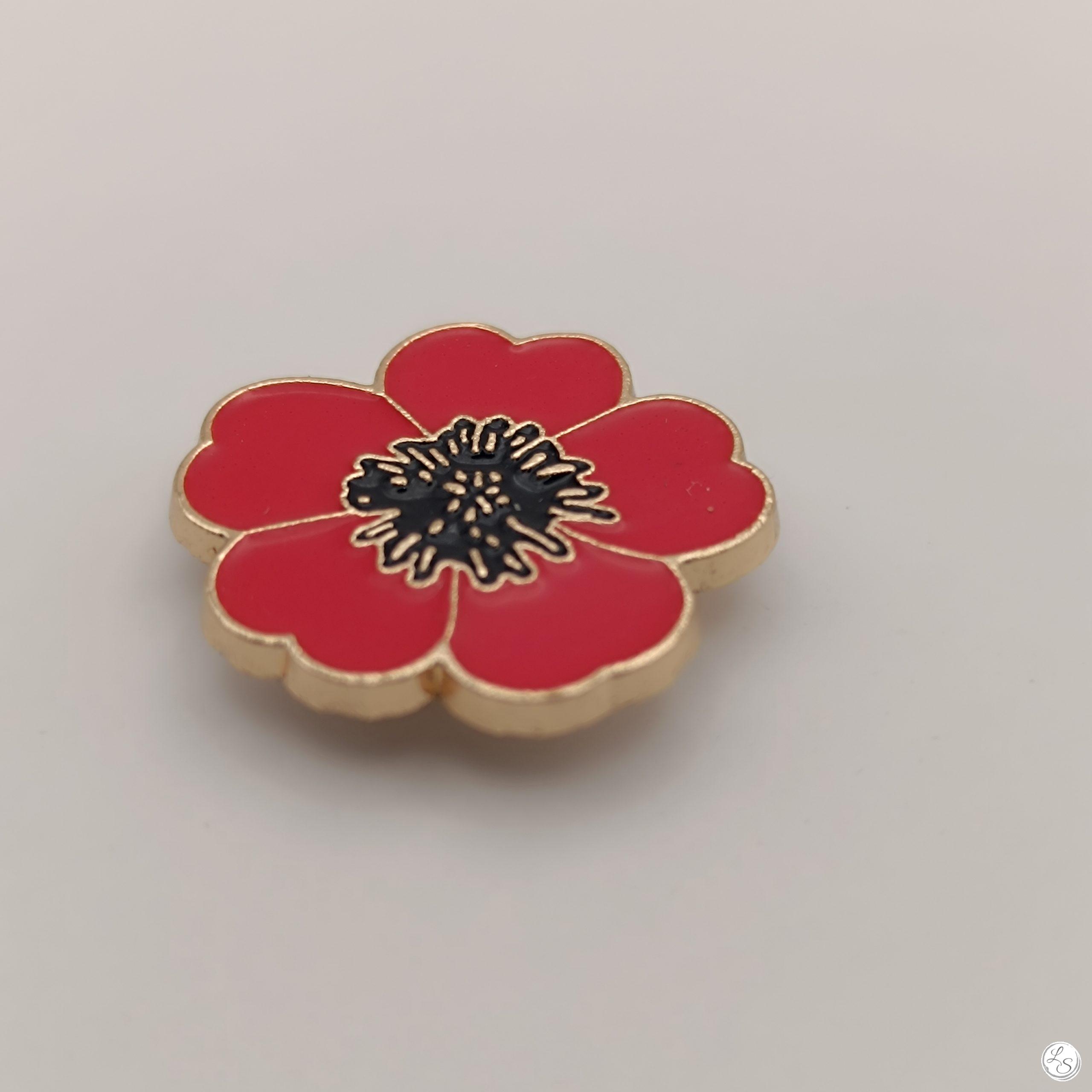 Broche aimantée "Fleur coquelicot" – Image 3