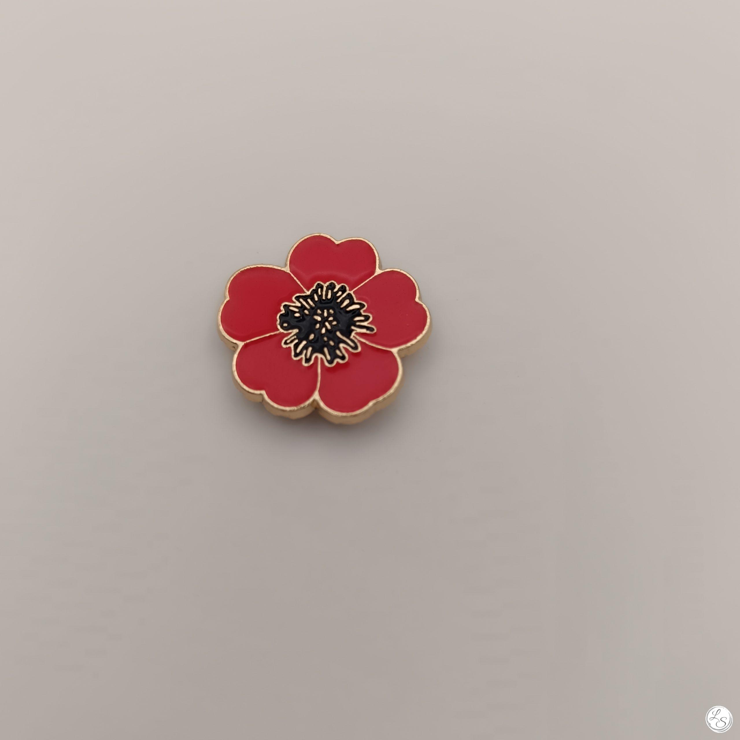 Broche aimantée "Fleur coquelicot" – Image 2