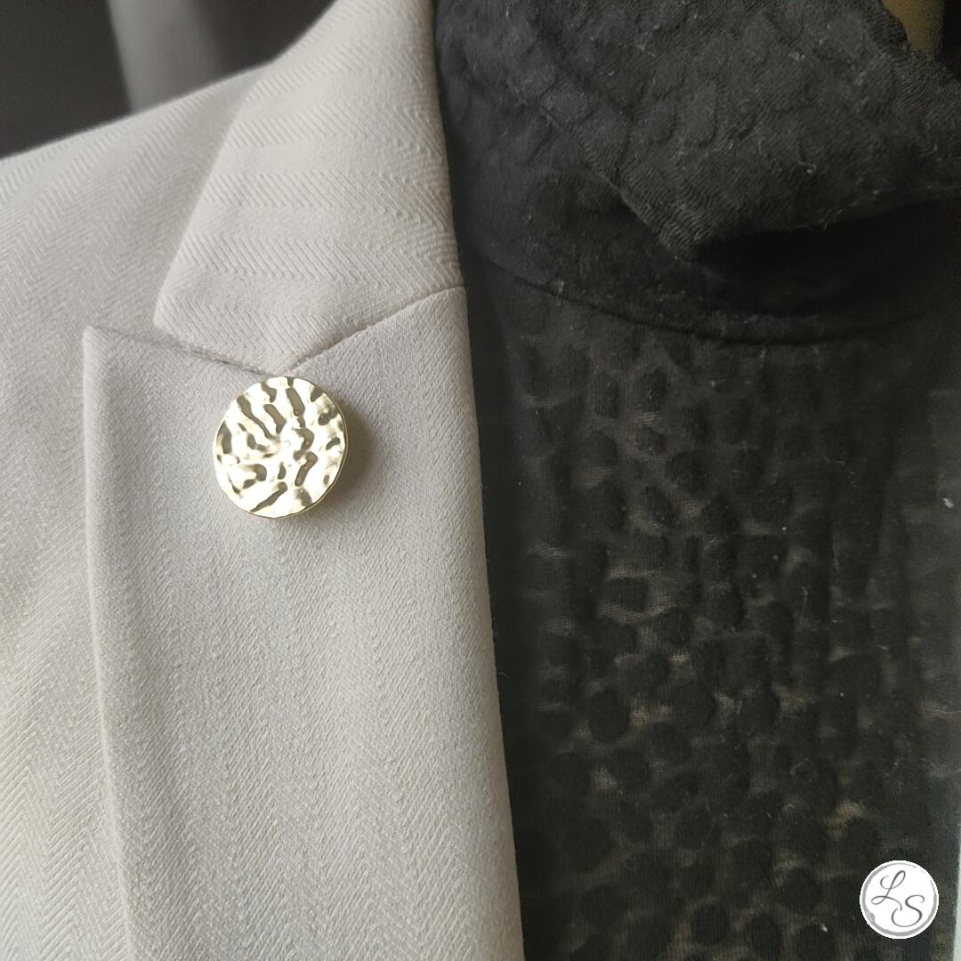 Broche aimantée "Dorée martelée" – Image 2