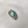 Broche aimantée "Feuille imitation turquoise" – Image 2