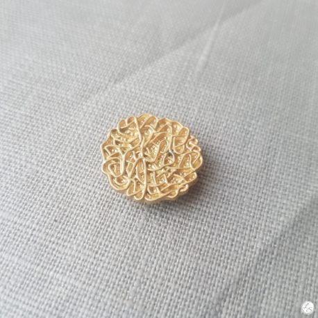 Broche aimantée "filigrane doré"