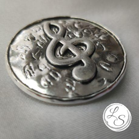 Broche aimantée "Médaillon clé de sol" – Image 3