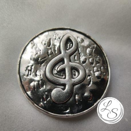 Broche aimantée "Médaillon clé de sol"