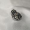 Broche aimantée "Goutte argentée avec sa fleur bronze" – Image 4