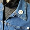 Broche aimantée "Licorne émaillée sur nacre" – Image 3