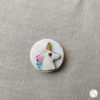 Broche aimantée "Licorne émaillée sur nacre" – Image 2