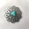 Broche aimantée "Médaillon imitation turquoise" – Image 4