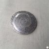 Broche aimantée "Spirale pleine en métal argenté" – Image 3