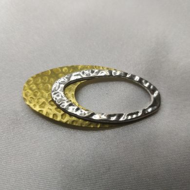 Broche aimantée "Porte lunettes doré argenté"